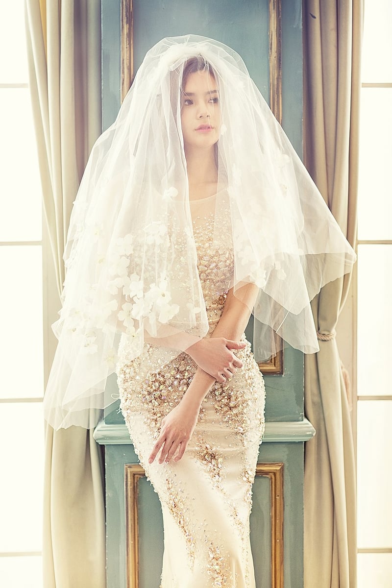Elven-inspired wedding gown